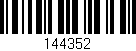 Código de barras (EAN, GTIN, SKU, ISBN): '144352'