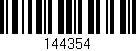 Código de barras (EAN, GTIN, SKU, ISBN): '144354'