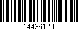 Código de barras (EAN, GTIN, SKU, ISBN): '14436129'