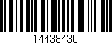 Código de barras (EAN, GTIN, SKU, ISBN): '14438430'