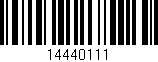 Código de barras (EAN, GTIN, SKU, ISBN): '14440111'