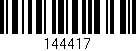 Código de barras (EAN, GTIN, SKU, ISBN): '144417'