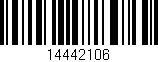 Código de barras (EAN, GTIN, SKU, ISBN): '14442106'