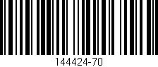Código de barras (EAN, GTIN, SKU, ISBN): '144424-70'