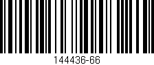 Código de barras (EAN, GTIN, SKU, ISBN): '144436-66'