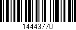 Código de barras (EAN, GTIN, SKU, ISBN): '14443770'
