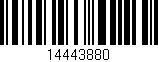 Código de barras (EAN, GTIN, SKU, ISBN): '14443880'