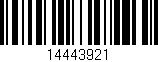 Código de barras (EAN, GTIN, SKU, ISBN): '14443921'