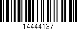 Código de barras (EAN, GTIN, SKU, ISBN): '14444137'