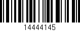 Código de barras (EAN, GTIN, SKU, ISBN): '14444145'