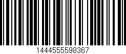 Código de barras (EAN, GTIN, SKU, ISBN): '1444555598367'