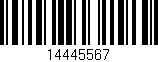 Código de barras (EAN, GTIN, SKU, ISBN): '14445567'