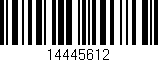 Código de barras (EAN, GTIN, SKU, ISBN): '14445612'