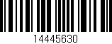 Código de barras (EAN, GTIN, SKU, ISBN): '14445630'
