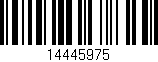 Código de barras (EAN, GTIN, SKU, ISBN): '14445975'