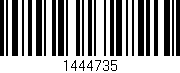 Código de barras (EAN, GTIN, SKU, ISBN): '1444735'