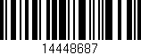 Código de barras (EAN, GTIN, SKU, ISBN): '14448687'