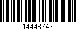 Código de barras (EAN, GTIN, SKU, ISBN): '14448749'