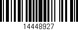 Código de barras (EAN, GTIN, SKU, ISBN): '14448927'