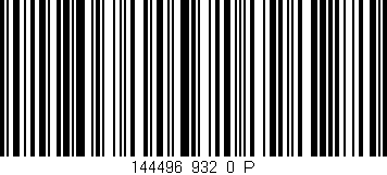 Código de barras (EAN, GTIN, SKU, ISBN): '144496_932_0_P'