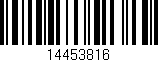 Código de barras (EAN, GTIN, SKU, ISBN): '14453816'