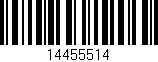 Código de barras (EAN, GTIN, SKU, ISBN): '14455514'