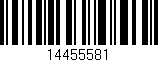 Código de barras (EAN, GTIN, SKU, ISBN): '14455581'