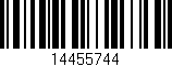 Código de barras (EAN, GTIN, SKU, ISBN): '14455744'