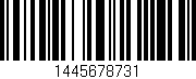 Código de barras (EAN, GTIN, SKU, ISBN): '1445678731'