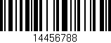 Código de barras (EAN, GTIN, SKU, ISBN): '14456788'