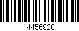 Código de barras (EAN, GTIN, SKU, ISBN): '14456920'