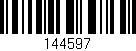 Código de barras (EAN, GTIN, SKU, ISBN): '144597'