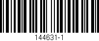 Código de barras (EAN, GTIN, SKU, ISBN): '144631-1'