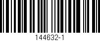 Código de barras (EAN, GTIN, SKU, ISBN): '144632-1'