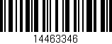 Código de barras (EAN, GTIN, SKU, ISBN): '14463346'