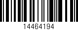 Código de barras (EAN, GTIN, SKU, ISBN): '14464194'