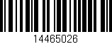 Código de barras (EAN, GTIN, SKU, ISBN): '14465026'