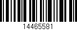 Código de barras (EAN, GTIN, SKU, ISBN): '14465581'