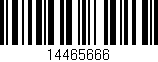 Código de barras (EAN, GTIN, SKU, ISBN): '14465666'