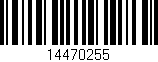 Código de barras (EAN, GTIN, SKU, ISBN): '14470255'