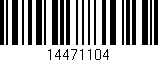 Código de barras (EAN, GTIN, SKU, ISBN): '14471104'