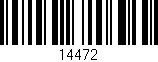 Código de barras (EAN, GTIN, SKU, ISBN): '14472'