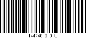 Código de barras (EAN, GTIN, SKU, ISBN): '144748_0_0_U'