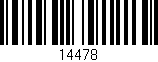 Código de barras (EAN, GTIN, SKU, ISBN): '14478'
