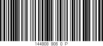 Código de barras (EAN, GTIN, SKU, ISBN): '144808_906_0_P'