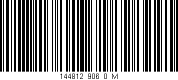 Código de barras (EAN, GTIN, SKU, ISBN): '144812_906_0_M'