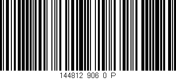 Código de barras (EAN, GTIN, SKU, ISBN): '144812_906_0_P'