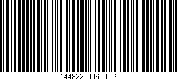 Código de barras (EAN, GTIN, SKU, ISBN): '144822_906_0_P'