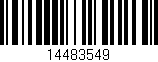 Código de barras (EAN, GTIN, SKU, ISBN): '14483549'
