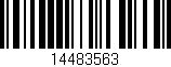 Código de barras (EAN, GTIN, SKU, ISBN): '14483563'